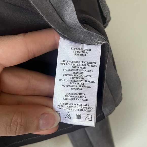 KUT From The Kloth Jacee Open Draped Moto Faux Suede Jacket Gray Women’s Size S - Picture 11 of 16